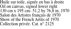 Huile sur toile, sign�e en