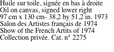 Huile sur toile, sign�e en