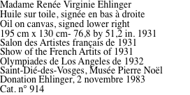 Madame Ren�e Virginie Ehlinger