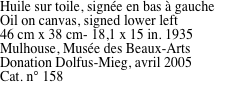 Huile sur toile, sign�e en