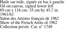 Huile sur toile, sign�e en