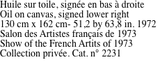 Huile sur toile, sign�e en