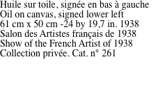 Huile sur toile, sign�e en