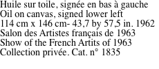 Huile sur toile, sign�e en