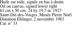 Huile sur toile, sign�e en
