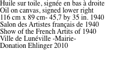 Huile sur toile, sign�e en