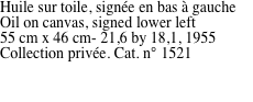 Huile sur toile, sign�e en